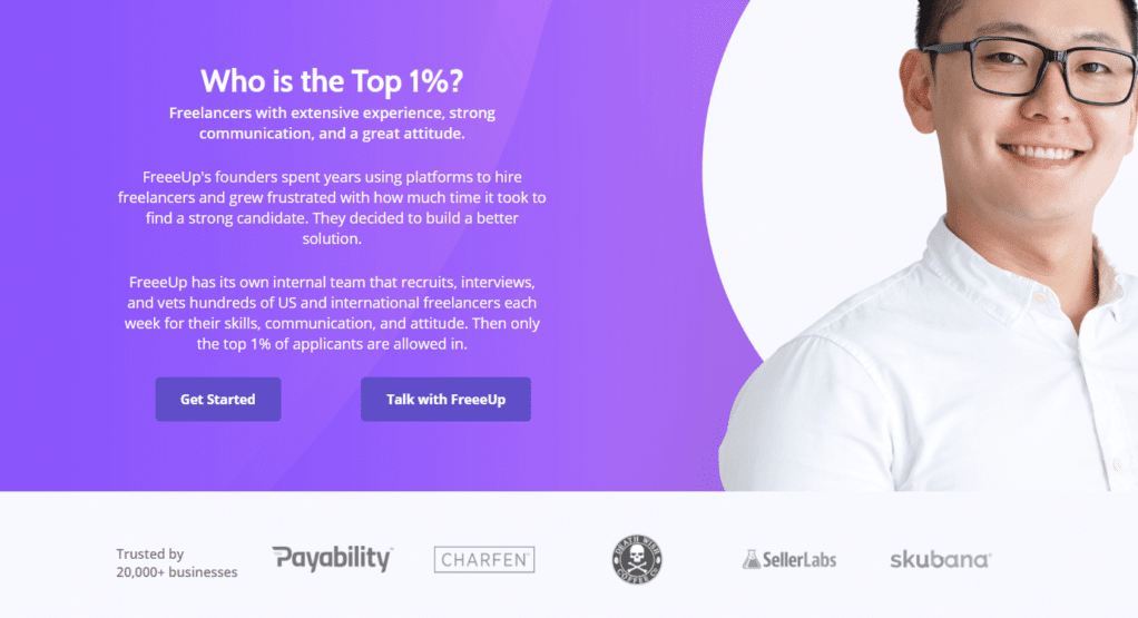 Who is the top 1% according to FreeUp?