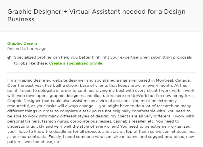 Someone looking for a virtual assistant with flair in graphic design.