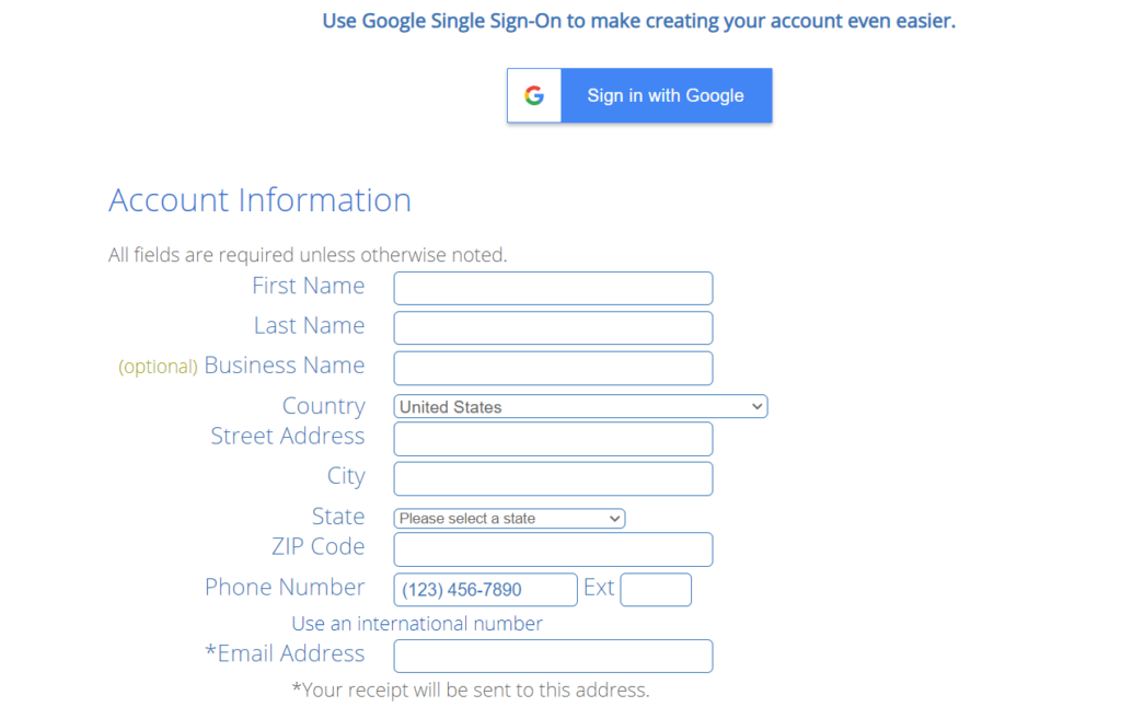 Fill out the form with your personal information