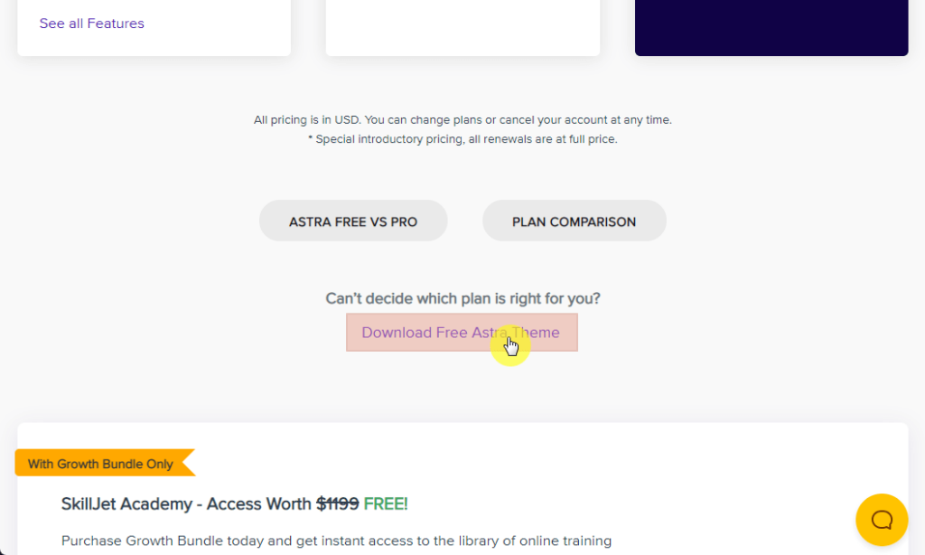 Download the free Astra theme